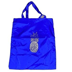 AQUAZZURA FIRENZE Blue Pineapple Logo Shoe Dust Bag Tote NEW